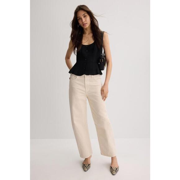 Citizens Of Humanity Denim - Citizens of Humanity Off-White Miro Barrel Jeans Size 31